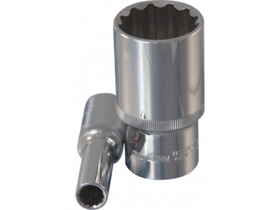 Головка торцевая 12 гранная глубокая 1/2"DR 12мм., Ombra 112212 от OMBRA Головка торцевая 12 гранная глубокая 1/2"DR 12мм., Ombra 112212