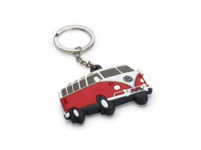 Резиновый брелок Volkswagen T1 Bulli, Red, артикул 2K0087010 от VAG Резиновый брелок Volkswagen T1 Bulli, Red, артикул 2K0087010