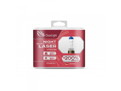 Лампа H11(Clearlight)12V-55W Night Laser Vision +200% Light (2 шт.) от ClearLight Лампа H11(Clearlight)12V-55W Night Laser Vision +200% Light (2 шт.)